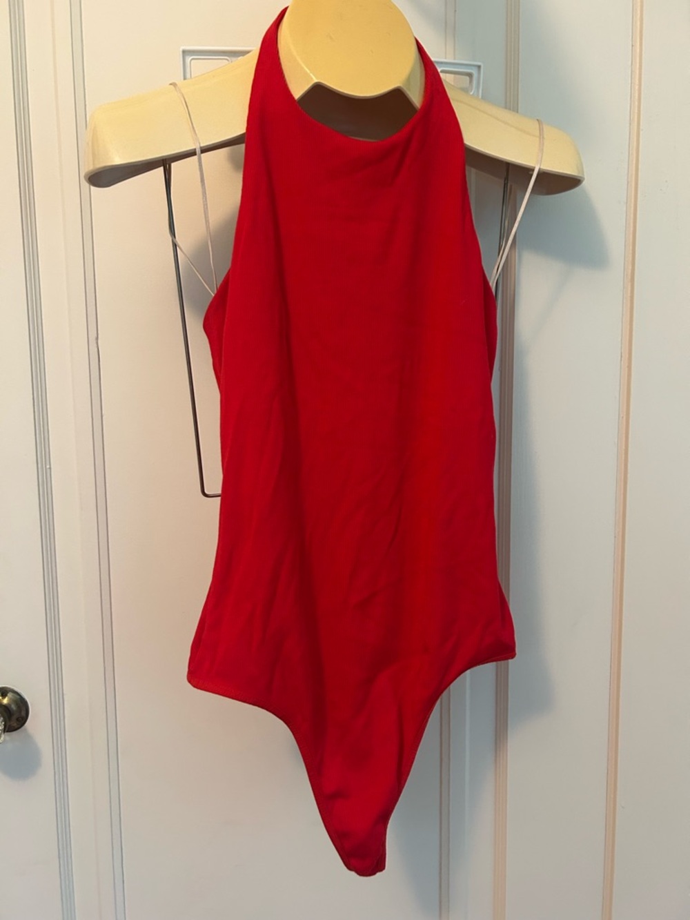 Wilfred Bright Red Halter One-Piece